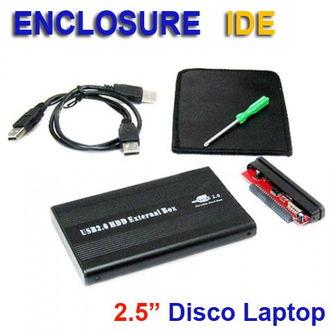 Enclosure IDE Disco Duro 2.5 de Laptops