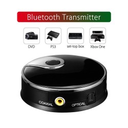Transmisor Bluetooth 4.0 A2DP de Audio 3.5mm, Digital Optical TOSLINK, Coaxial para TV, PC, Mp3