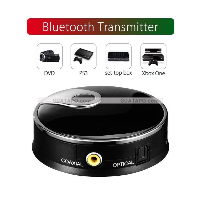 Transmisor Bluetooth 4.0 A2DP de Audio 3.5mm, Digital Optical