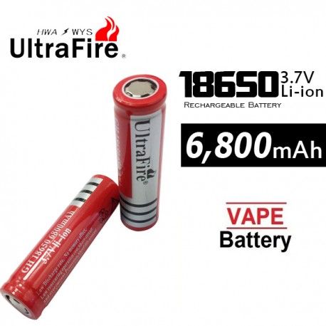 mentiroso Sinfonía Sorprendido Bateria Recargable UltraFire 18650 3.7V 6,800mAh