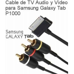 Cable AV RCA TV para Samsung Galaxy Tab P1000