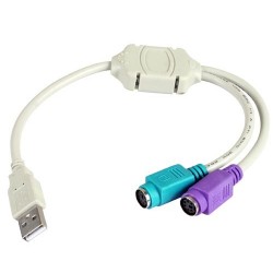 Adaptador USB a PS2 Teclado,﻿ Mouse
